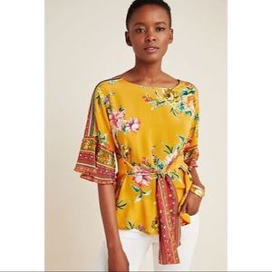 Anthropologie Vineet Bahl Darlene Blouse NEW Small